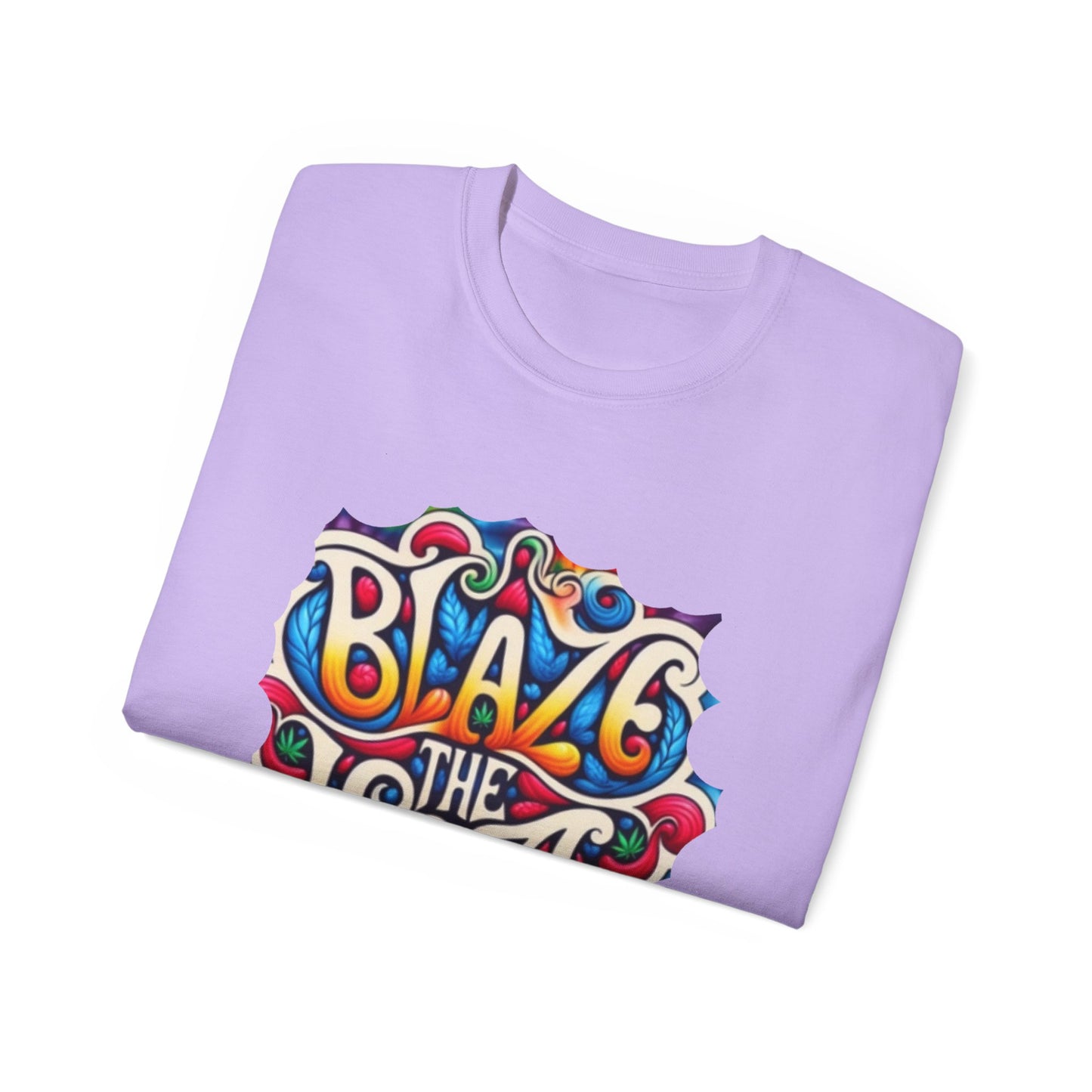 Blaze the Haze Unisex Tee - Psychedelic Graphic T-Shirt for Festival Lovers, Casual Wear, Gift for Friends