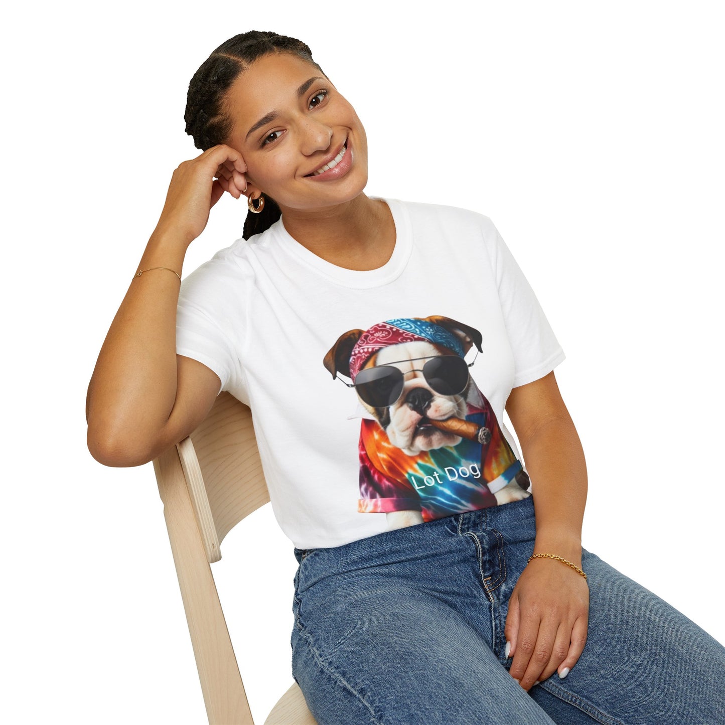 Cool Dog Graphic Tee, Shakedown lovers T-Shirt, Hippie Apparel, Unisex Pet Lover Gift, Summer Vibes T-Shirt