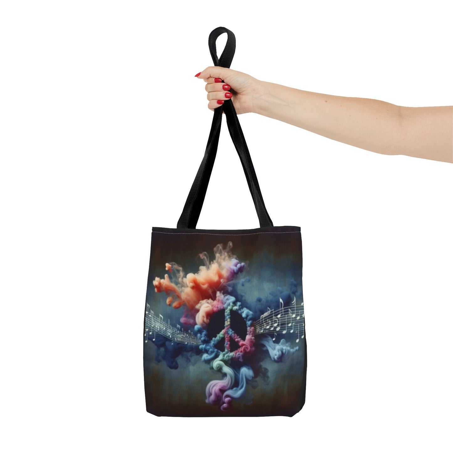Tye Dye Peace Sign Tote Bag,