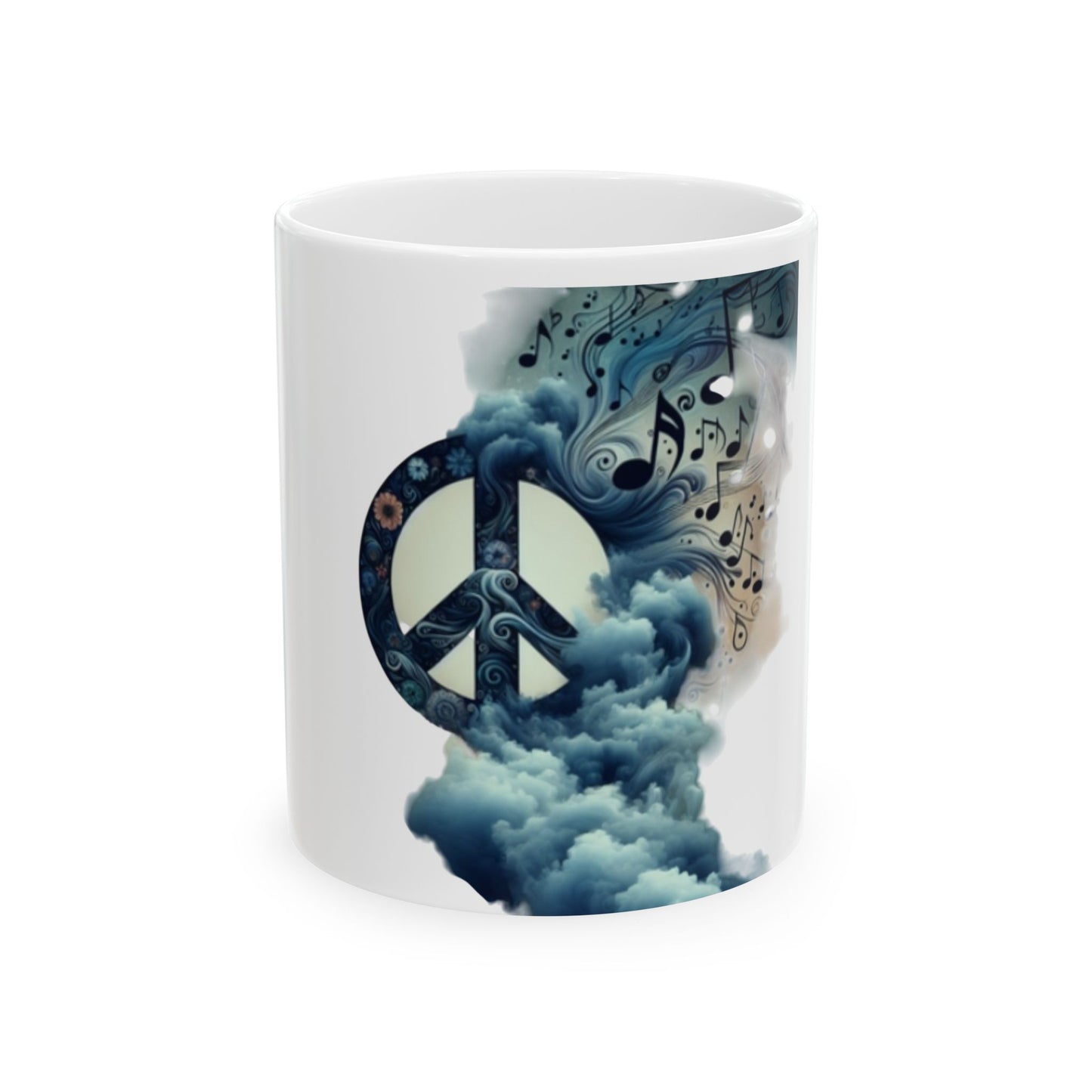Peaceful Vibes Ceramic Mug , 11oz & 15oz Size
