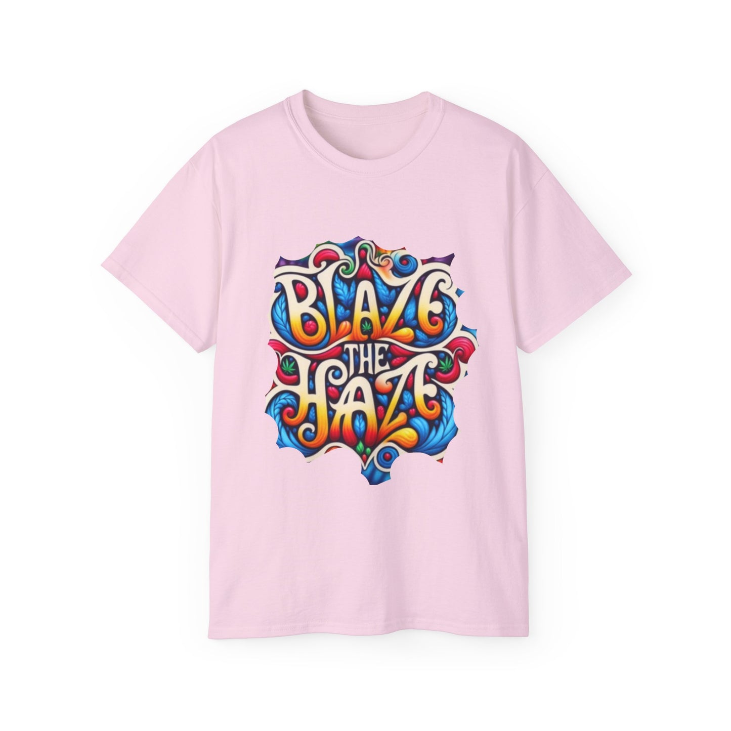 Blaze the Haze Unisex Tee - Psychedelic Graphic T-Shirt for Festival Lovers, Casual Wear, Gift for Friends