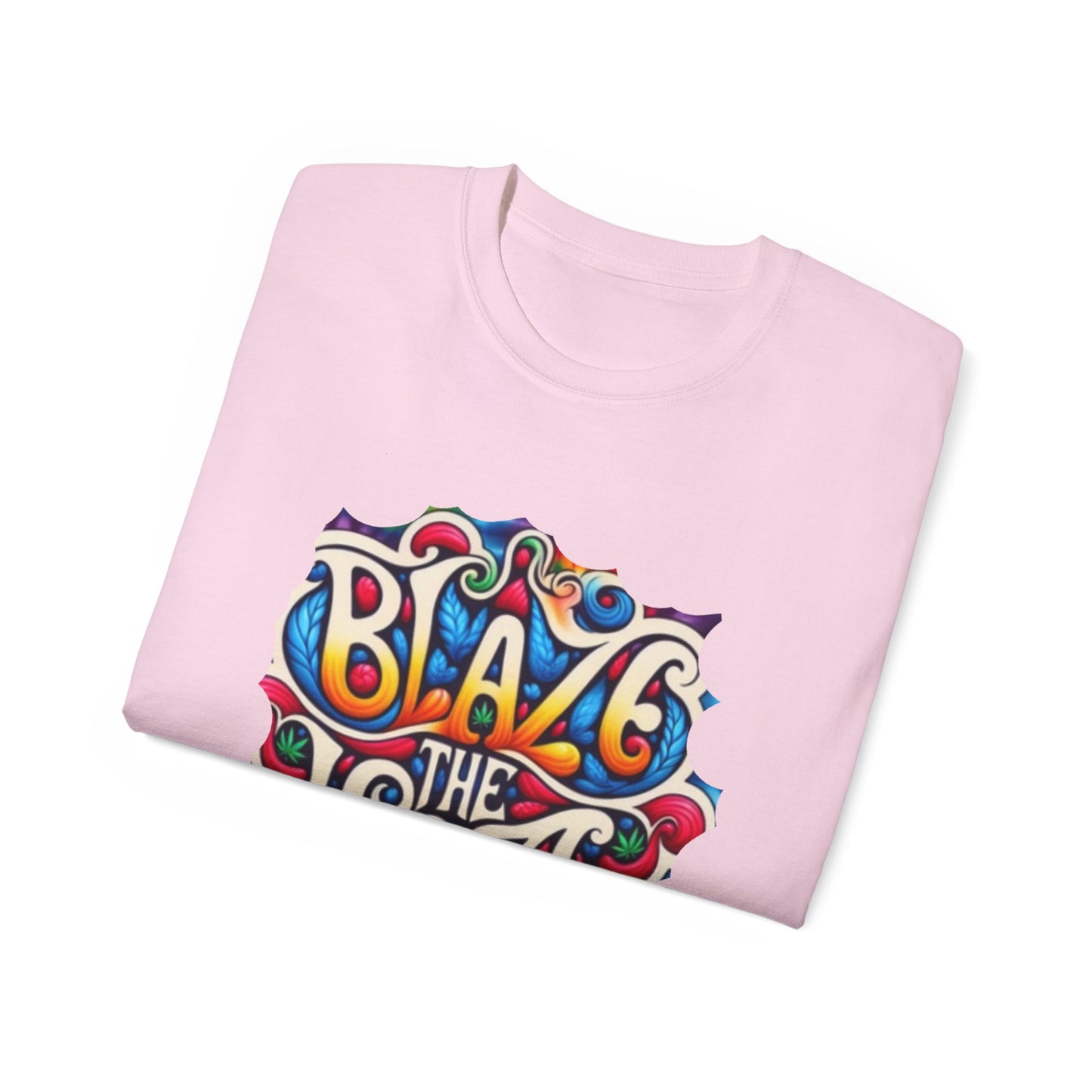 Blaze the Haze Unisex Tee - Psychedelic Graphic T-Shirt for Festival Lovers, Casual Wear, Gift for Friends
