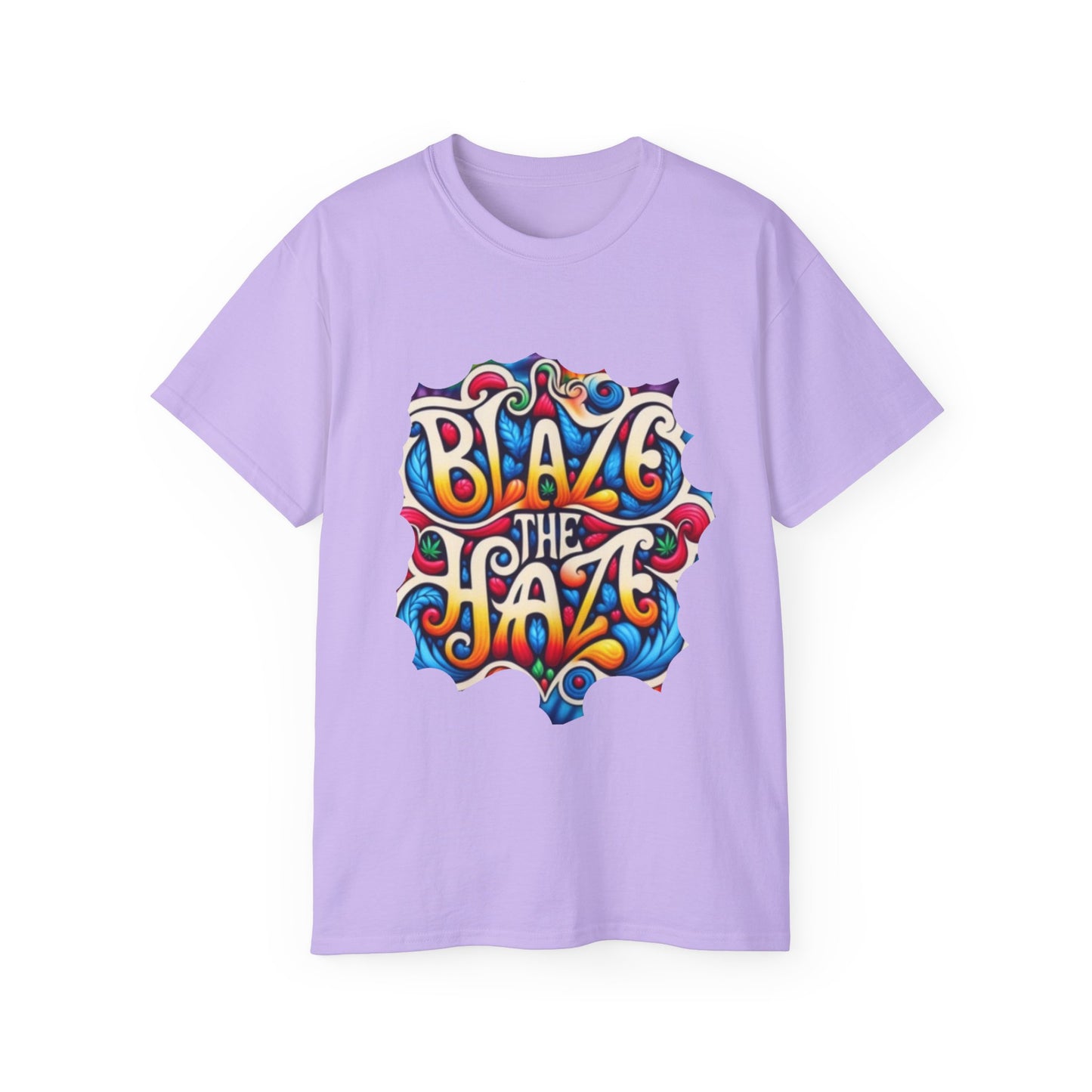 Blaze the Haze Unisex Tee - Psychedelic Graphic T-Shirt for Festival Lovers, Casual Wear, Gift for Friends